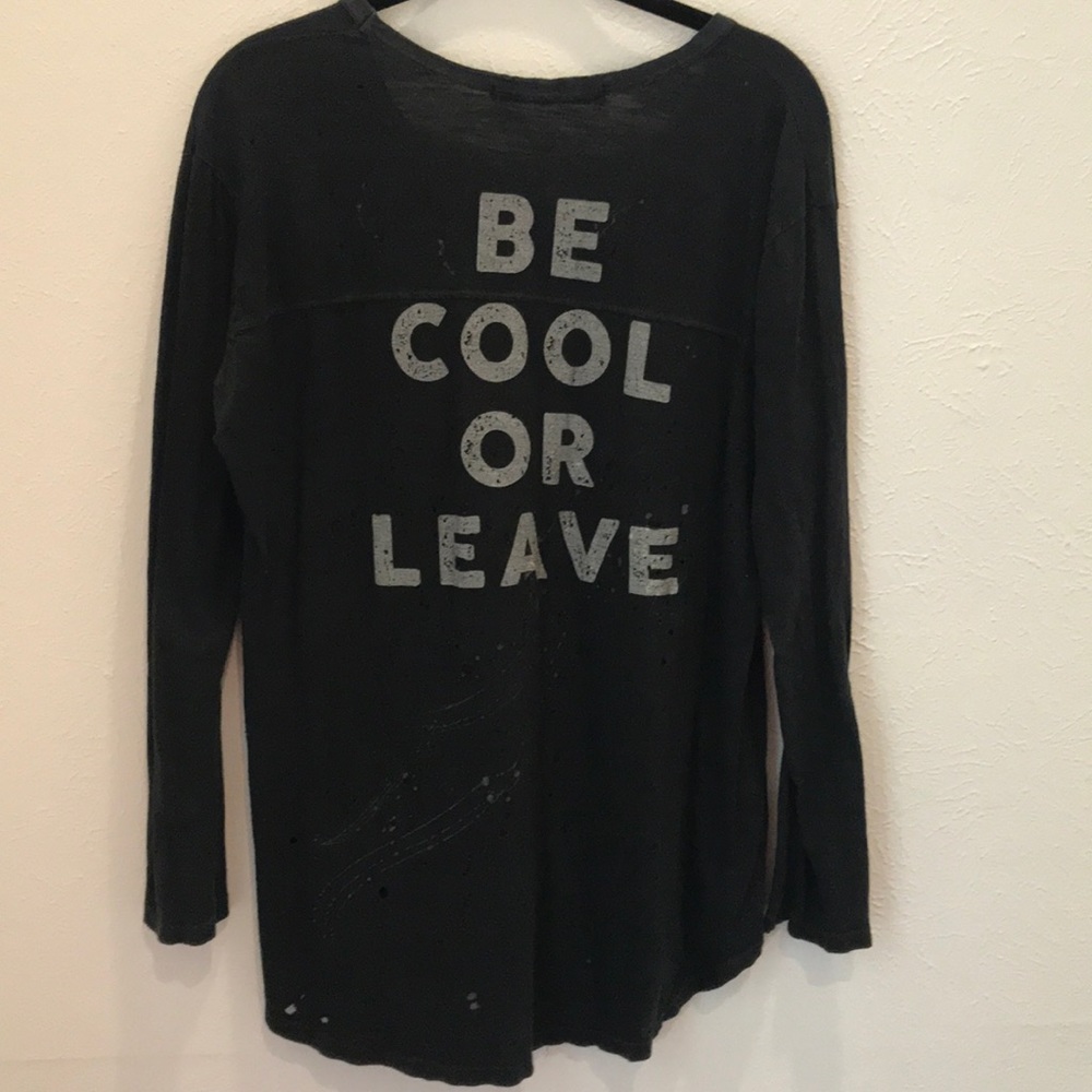 Stillwater Be Cool or Leave distresses tee